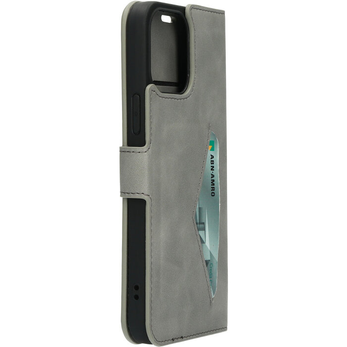 Mobiparts Mobiparts Classic Wallet Case Apple iPhone 13 Pro Max Granite Grey