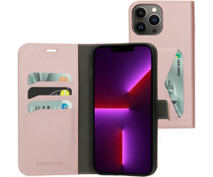 Mobiparts Mobiparts Classic Wallet Case voor iPhone 13 Pro Max - Roze