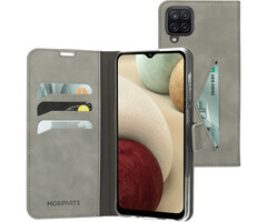 Mobiparts Mobiparts Classic Wallet Case voor Samsung Galaxy A12 - Granite Grey