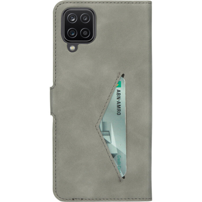 Mobiparts Mobiparts Classic Wallet Case voor Samsung Galaxy A12 - Granite Grey