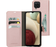 Mobiparts Mobiparts Classic Wallet Case voor Samsung Galaxy A12 - Roze
