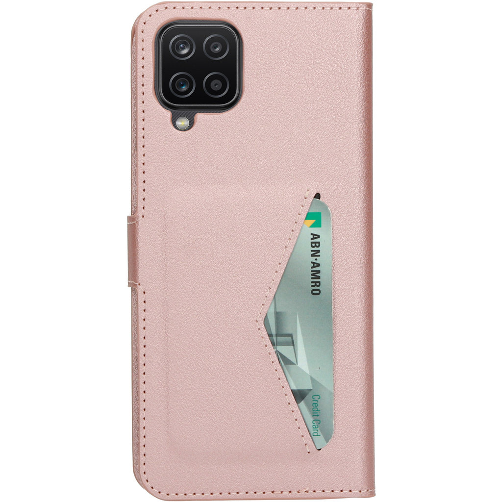 Mobiparts Mobiparts Classic Wallet Case voor Samsung Galaxy A12 - Roze