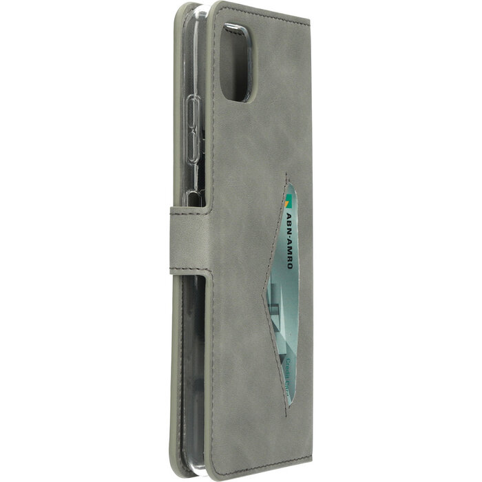 Mobiparts Mobiparts Classic Wallet Case Samsung Galaxy A22 5G (2021) Granite Grey