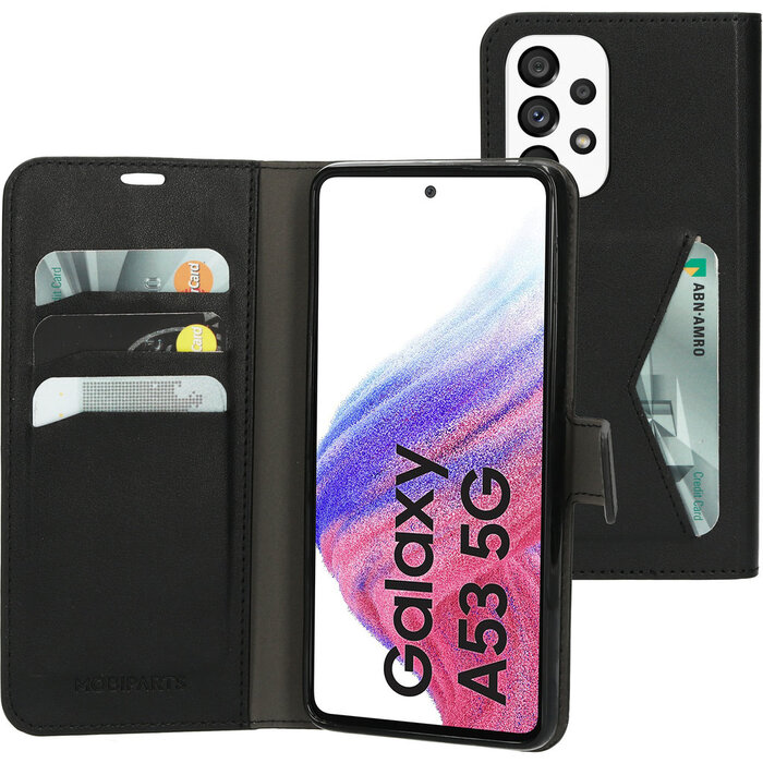 Mobiparts Mobiparts Classic Wallet Case voor Samsung Galaxy A53 - Zwart