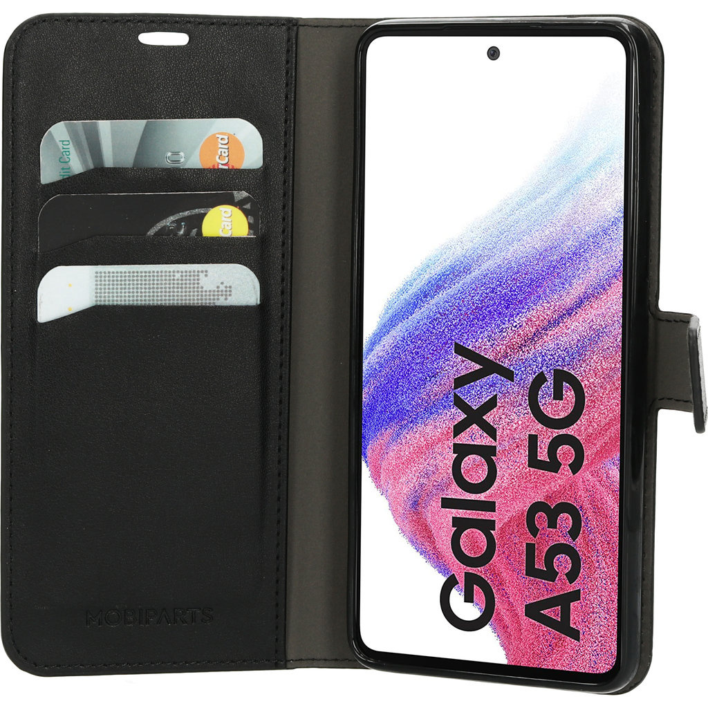 Mobiparts Mobiparts Classic Wallet Case voor Samsung Galaxy A53 - Zwart