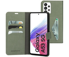 Mobiparts Mobiparts Classic Wallet Case voor Samsung Galaxy A53 - Stone Green