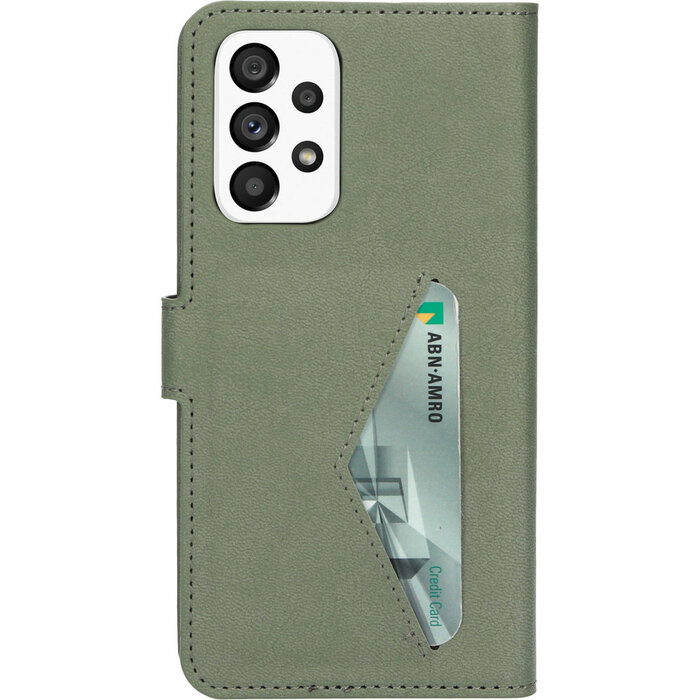 Mobiparts Mobiparts Classic Wallet Case voor Samsung Galaxy A53 - Stone Green