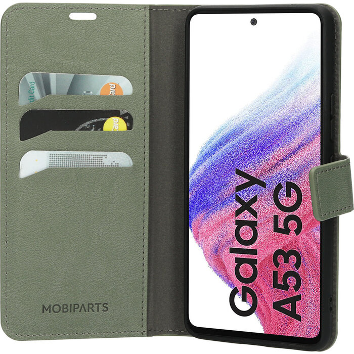 Mobiparts Mobiparts Classic Wallet Case voor Samsung Galaxy A53 - Stone Green