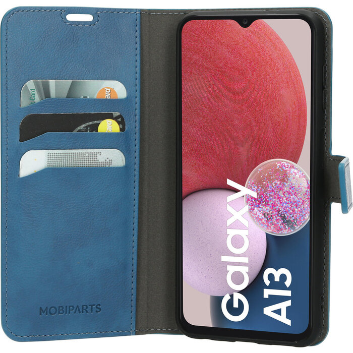 Mobiparts Mobiparts Classic Wallet Case Samsung Galaxy A13 4G (2022) Steel Blue