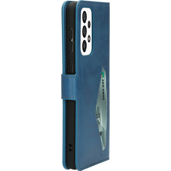 Mobiparts Mobiparts Classic Wallet Case Samsung Galaxy A33 5G (2022) Steel Blue
