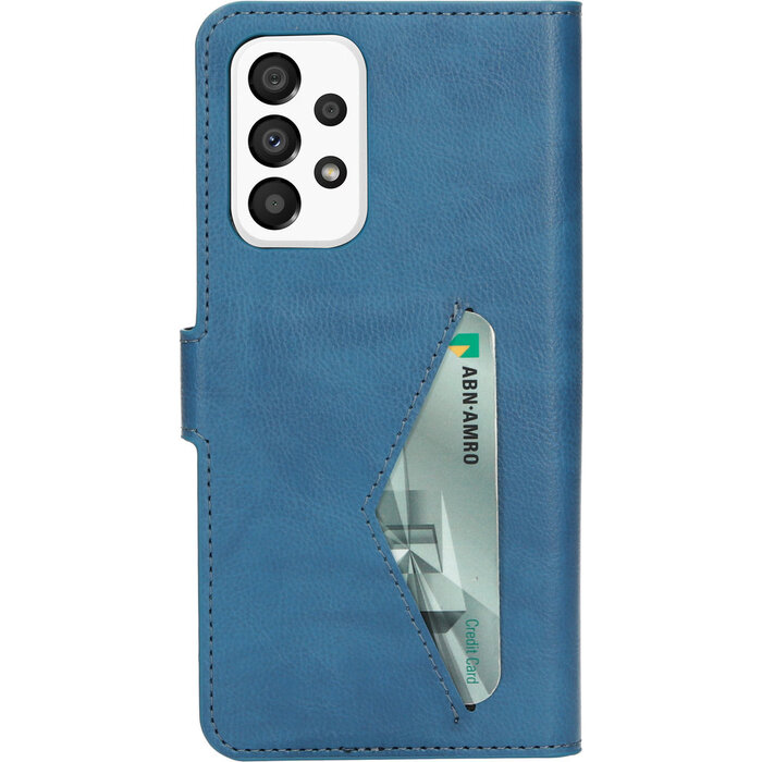 Mobiparts Mobiparts Classic Wallet Case Samsung Galaxy A33 5G (2022) Steel Blue