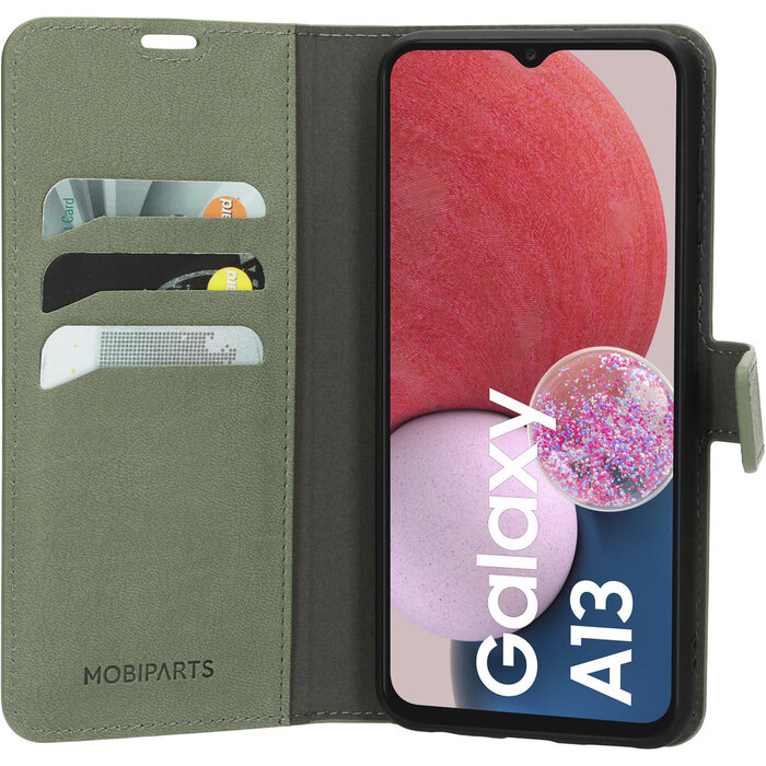 Mobiparts Mobiparts Classic Wallet Case voor Samsung Galaxy A13 4G - Stone Green