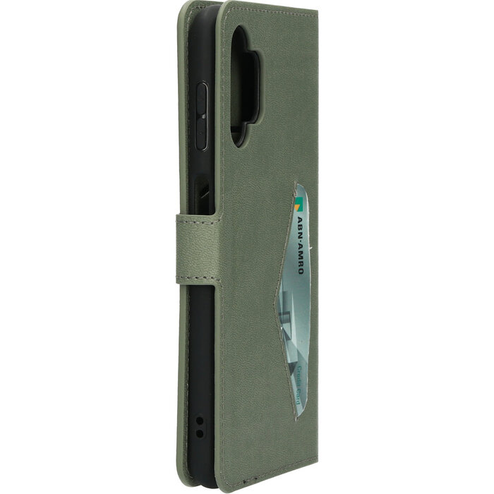 Mobiparts Mobiparts Classic Wallet Case voor Samsung Galaxy A13 4G - Stone Green