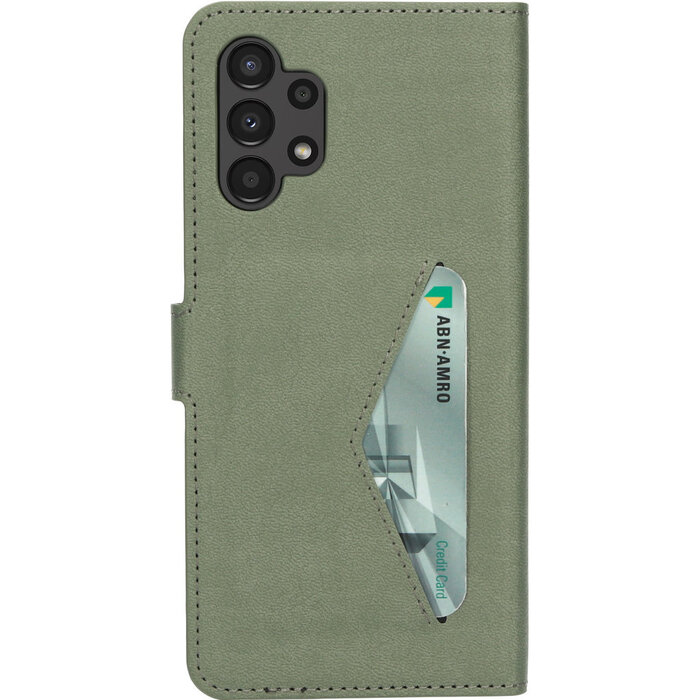 Mobiparts Mobiparts Classic Wallet Case voor Samsung Galaxy A13 4G - Stone Green