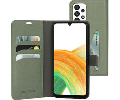 Mobiparts Mobiparts Classic Wallet Case voor Samsung Galaxy A33 5G - Stone Green