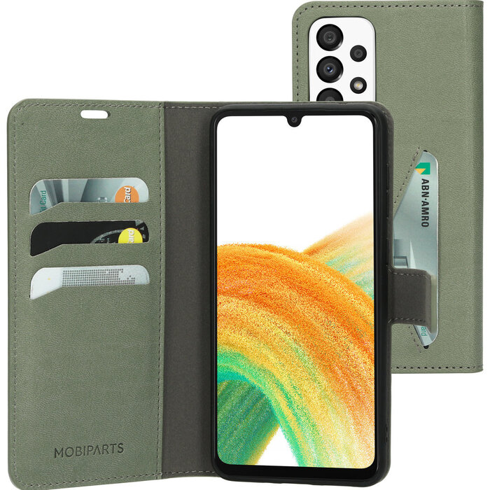 Mobiparts Mobiparts Classic Wallet Case voor Samsung Galaxy A33 5G - Stone Green