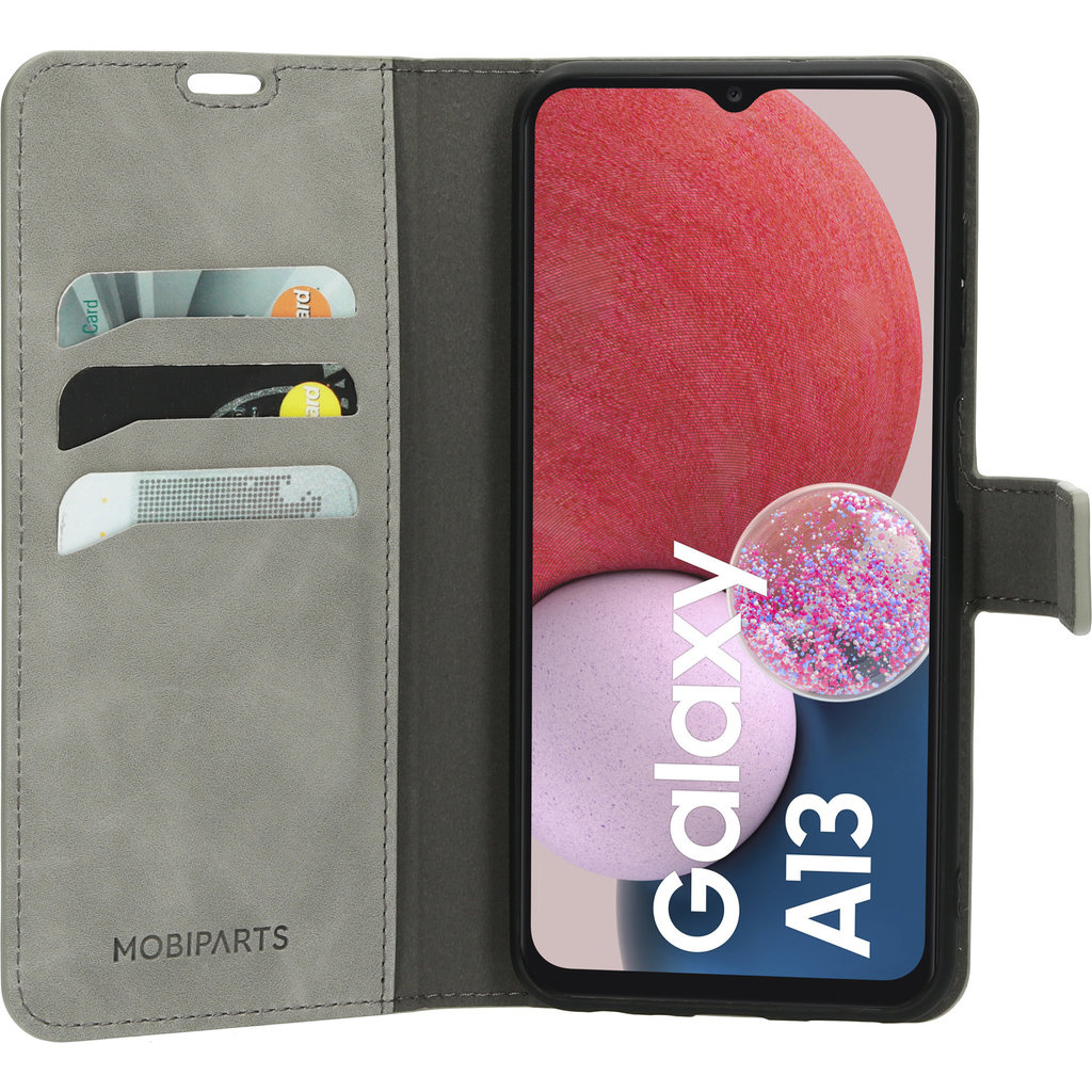 Mobiparts Mobiparts Classic Wallet Case voor Samsung Galaxy A13 4G - Granite Grey