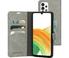 Mobiparts Mobiparts Classic Wallet Case voor Samsung Galaxy A33 5G - Granite Grey