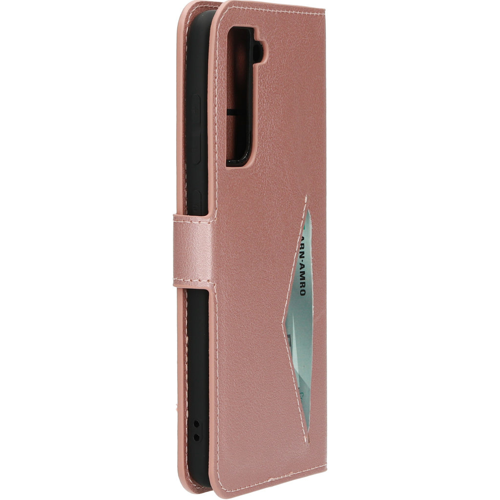 Mobiparts Mobiparts Classic Wallet Case voor Samsung Galaxy S21 FE - Roze
