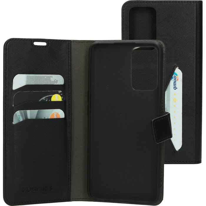 Mobiparts Mobiparts Classic Wallet Case voor Oppo A76 - Zwart