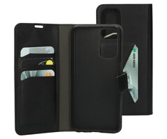 Mobiparts Mobiparts Classic Wallet Case voor Oppo A54 5G - Zwart - Hoesje met Pasjeshouder