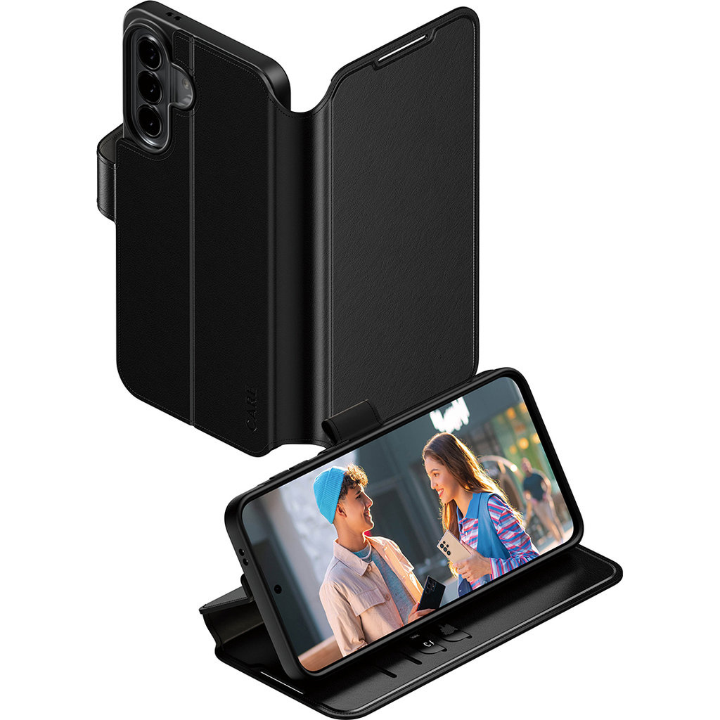 CARE by PanzerGlass PanzerGlass CARE Wallet Case met Kickstand - Voor Samsung Galaxy A57 5G - Zwart
