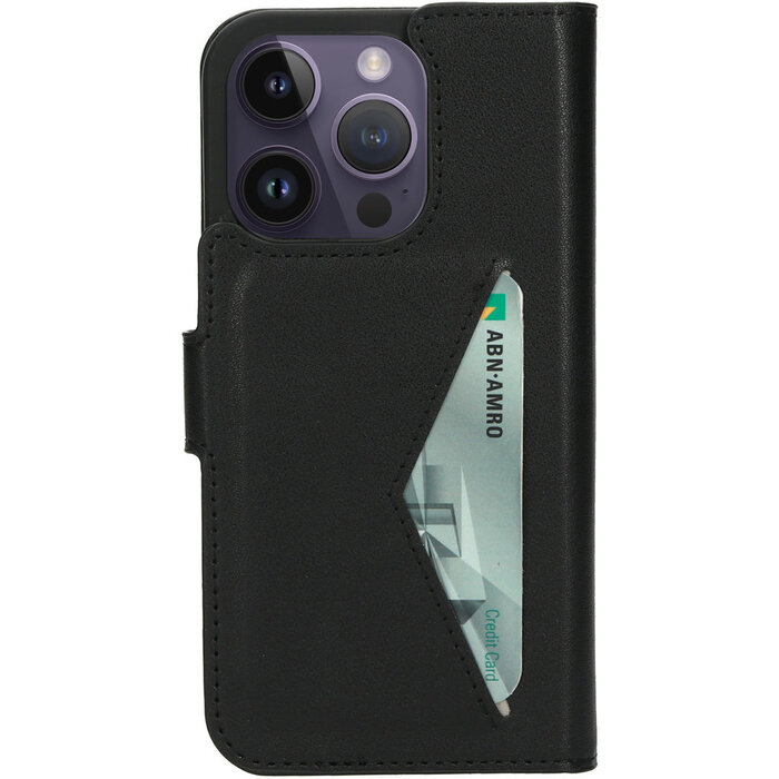 Mobiparts Mobiparts Classic Wallet Case voor Apple iPhone 14 Pro - Zwart