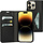 Mobiparts Classic Wallet Case voor iPhone 14 Pro Max - Zwart