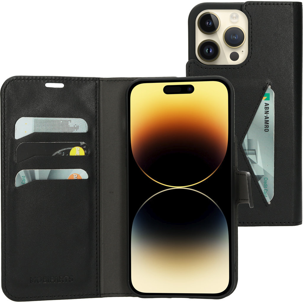 Mobiparts Mobiparts Classic Wallet Case voor iPhone 14 Pro Max - Zwart