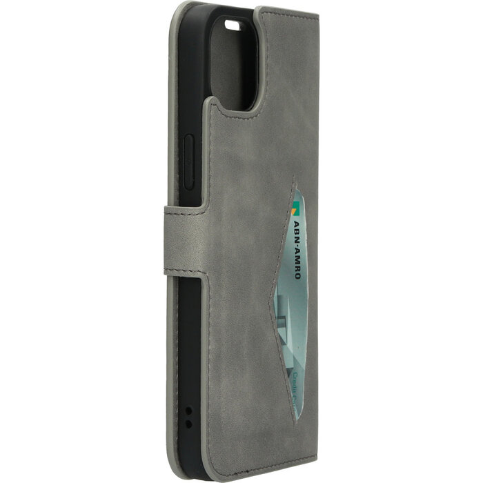 Mobiparts Mobiparts Classic Wallet Case Apple iPhone 14 Plus Granite Grey