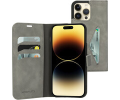 Mobiparts Mobiparts Classic Wallet Case iPhone 14 Pro Max - Granite Grey