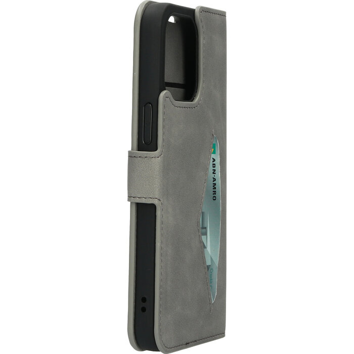 Mobiparts Mobiparts Classic Wallet Case Apple iPhone 14 Pro Max Granite Grey