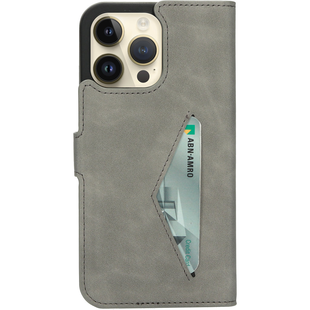 Mobiparts Mobiparts Classic Wallet Case iPhone 14 Pro Max - Granite Grey