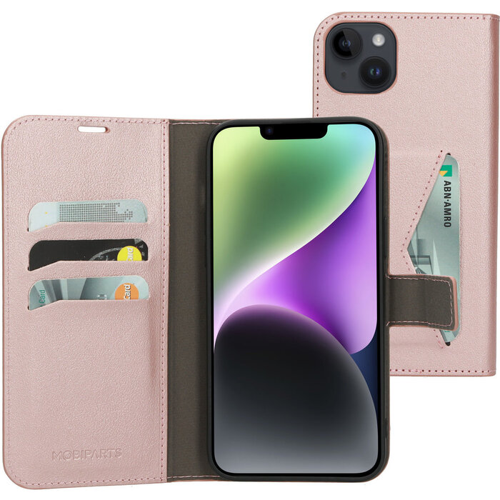 Mobiparts Mobiparts Classic Wallet Case voor iPhone 14 Plus - Roze