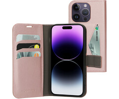 Mobiparts Mobiparts Classic Wallet Case voor iPhone 14 Pro - Roze