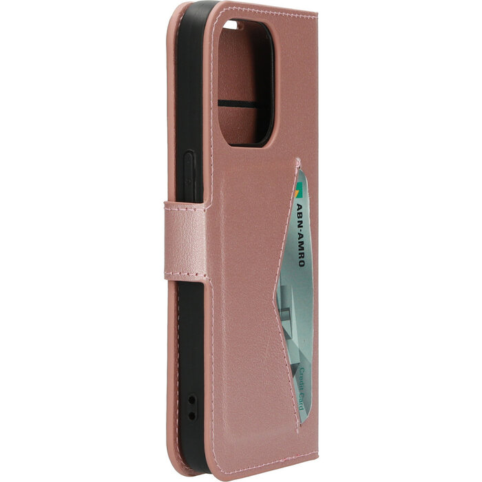 Mobiparts Mobiparts Classic Wallet Case voor iPhone 14 Pro - Roze
