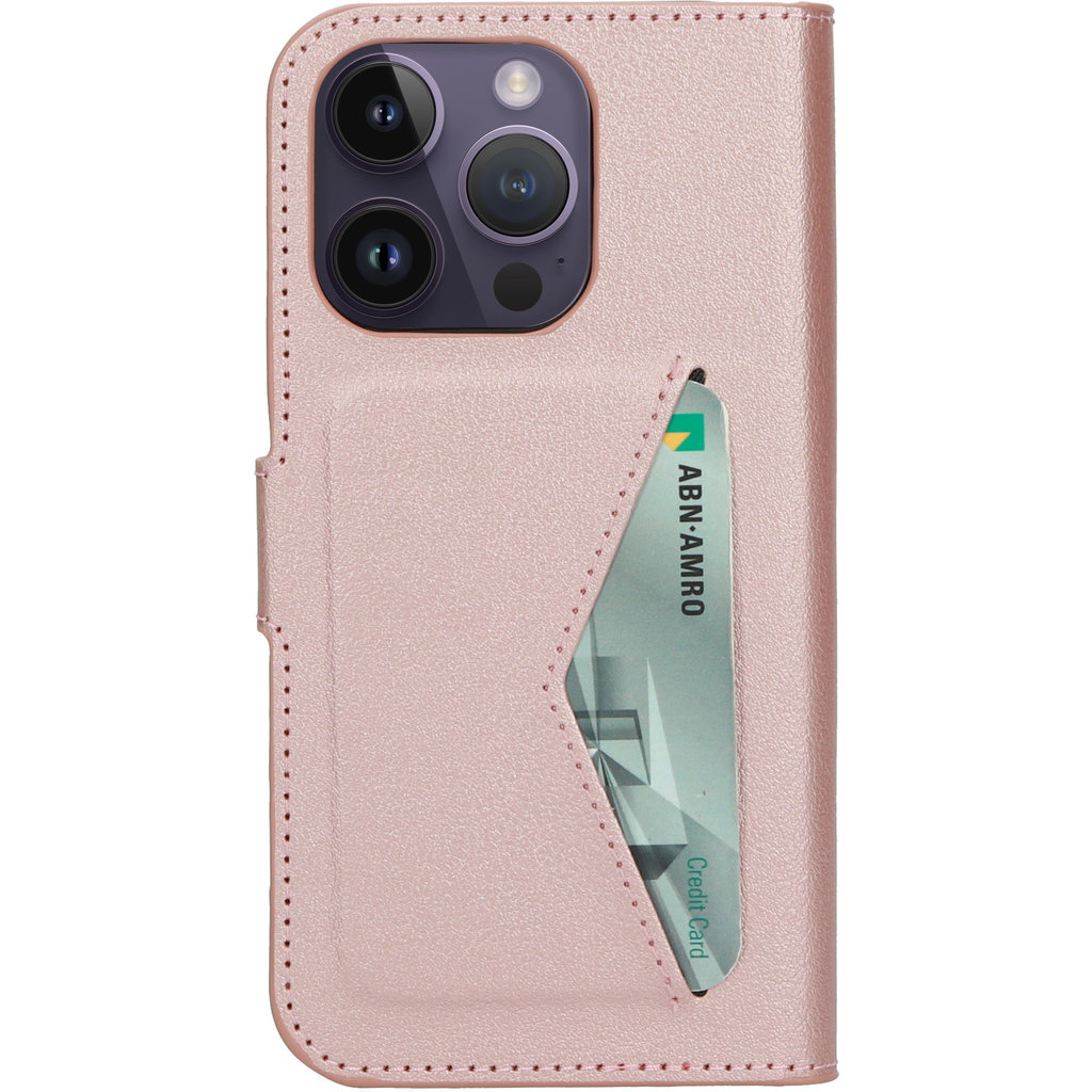 Mobiparts Mobiparts Classic Wallet Case voor iPhone 14 Pro - Roze