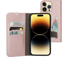 Mobiparts Mobiparts Classic Wallet Case iPhone 14 Pro Max - Roze