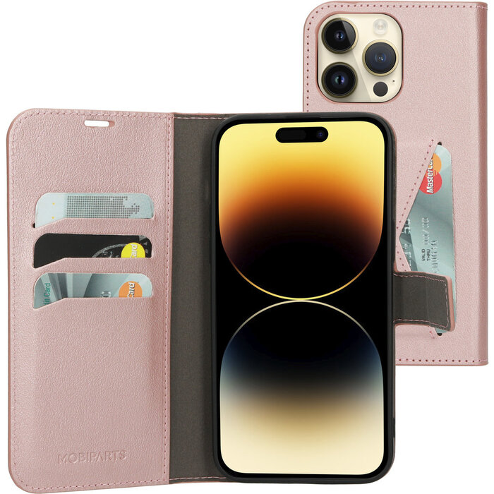 Mobiparts Mobiparts Classic Wallet Case iPhone 14 Pro Max - Roze