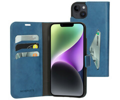 Mobiparts Mobiparts Classic Wallet Case voor iPhone 14 Plus - Staalblauw