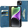 Mobiparts Classic Wallet Case voor iPhone 14 Plus - Staalblauw
