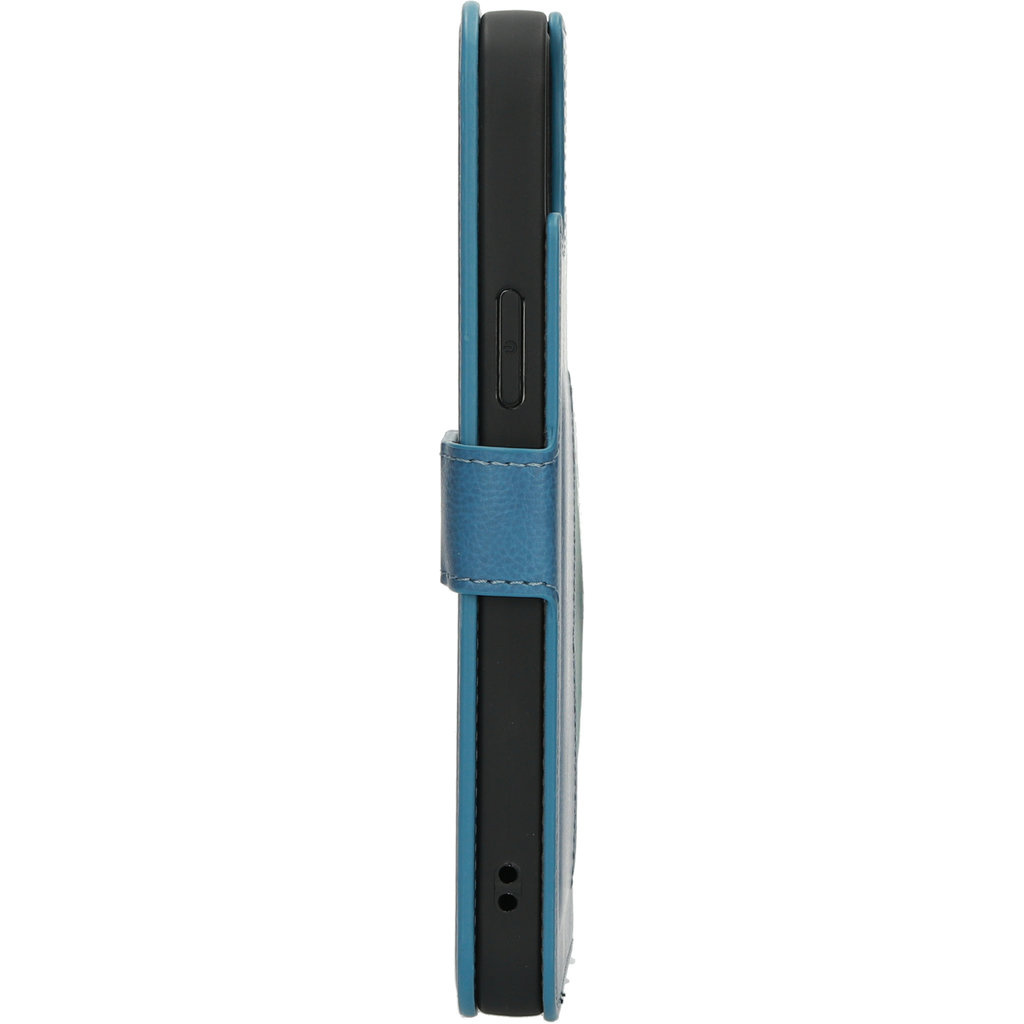 Mobiparts Mobiparts Classic Wallet Case voor iPhone 14 Plus - Staalblauw