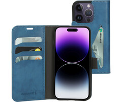 Mobiparts Mobiparts Classic Wallet Case voor Apple iPhone 14 Pro - Steel Blue
