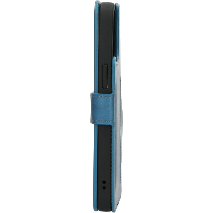 Mobiparts Mobiparts Classic Wallet Case voor iPhone 14 Pro Max - Staalblauw
