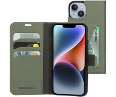 Mobiparts Mobiparts Classic Wallet Case voor iPhone 14 - Stone Green