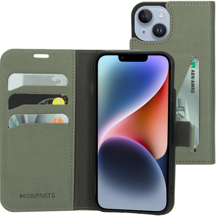 Mobiparts Mobiparts Classic Wallet Case Apple iPhone 14 Stone Green