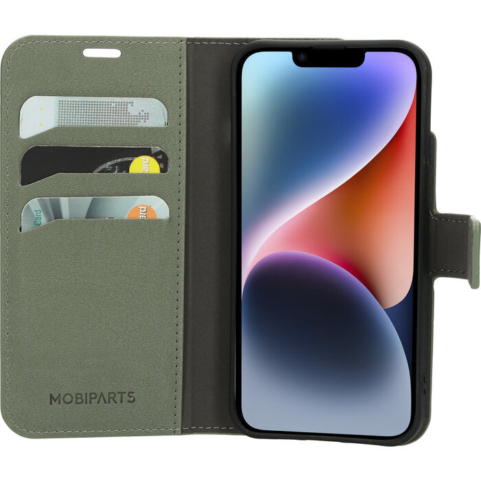 Mobiparts Mobiparts Classic Wallet Case Apple iPhone 14 Stone Green