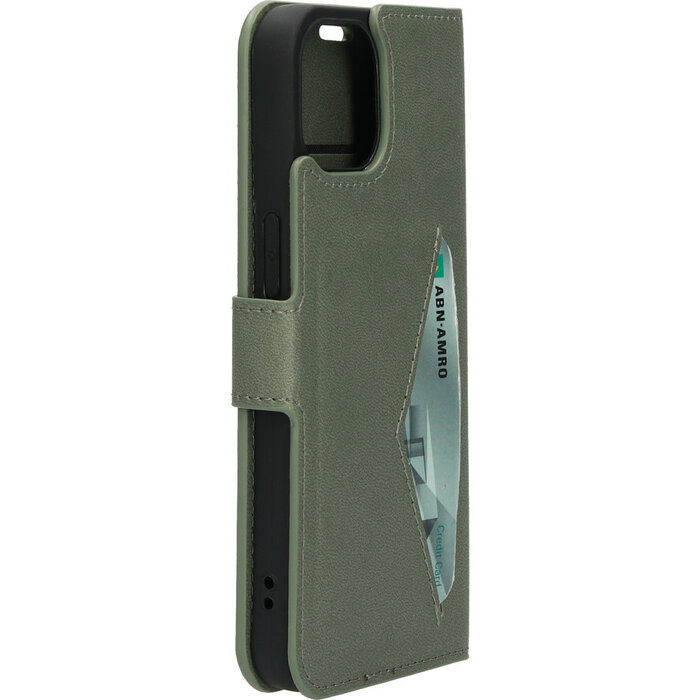 Mobiparts Mobiparts Classic Wallet Case Apple iPhone 14 Stone Green