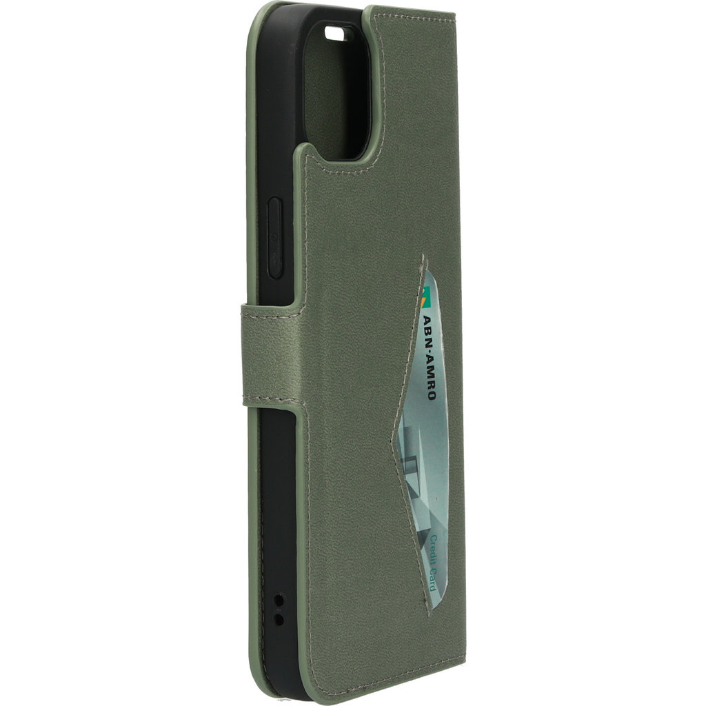Mobiparts Mobiparts Classic Wallet Case voor iPhone 14 Plus - Stone Green