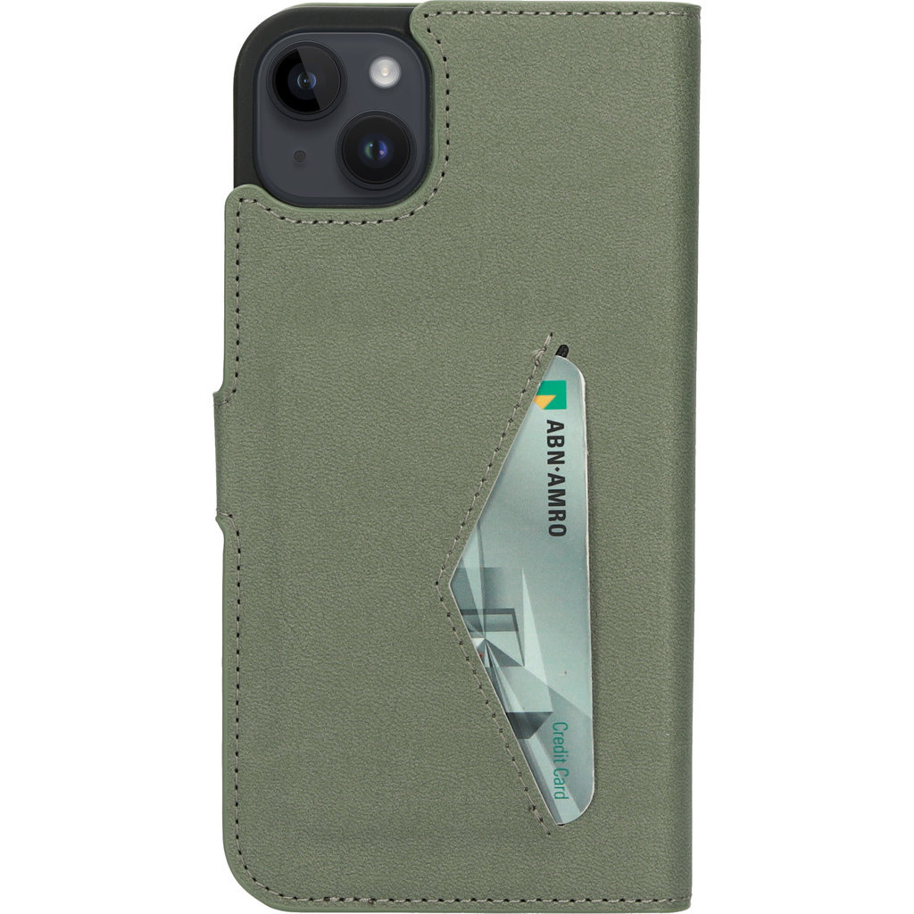 Mobiparts Mobiparts Classic Wallet Case voor iPhone 14 Plus - Stone Green